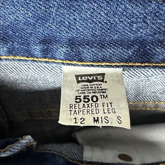 Levi's 550 Women's Relaxed fit Tapered Jeans - Dark Blue - Picture 5 of 6